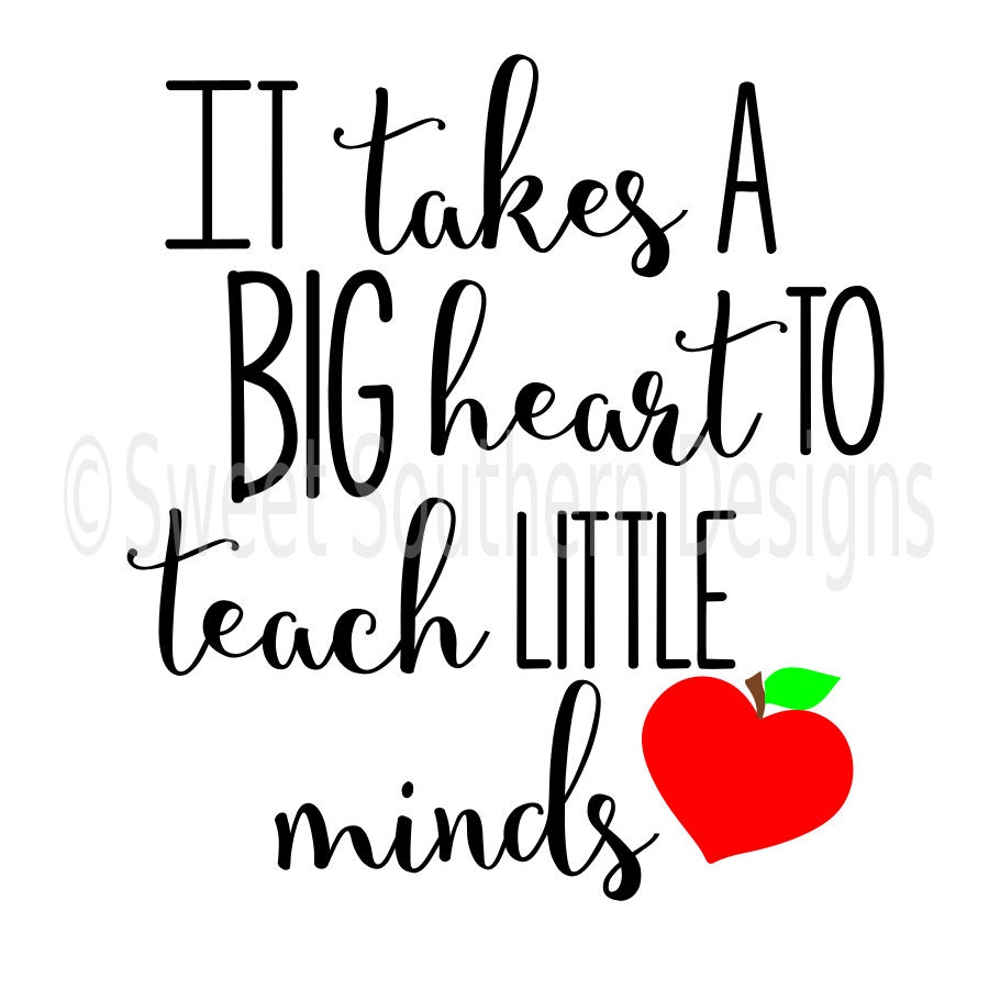 Download It takes a big heart to teach little minds apple school