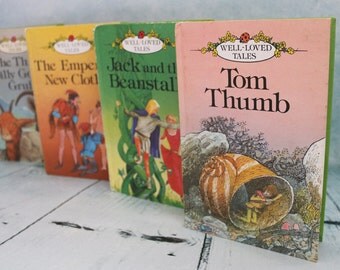 4 vintage Ladybird hardback children well loved tales