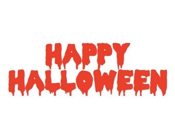 Halloween Bloody Drip Font Monogram Decal SVG Cut Files Instant Download