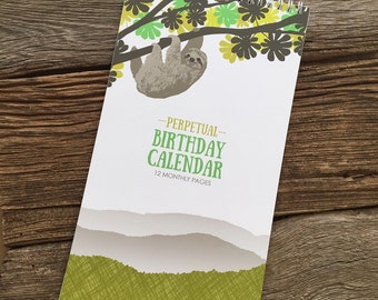 Perpetual Calendar / Birthday Calendar