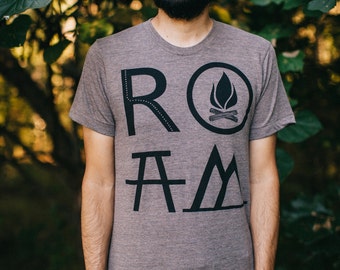 Mens Hiking T Shirt, Camping Shirt, Mountains Shirt, Wilderness Explorer Nature Shirt for Men, Camping Gift for Dad, Road Trip Shirt for Him