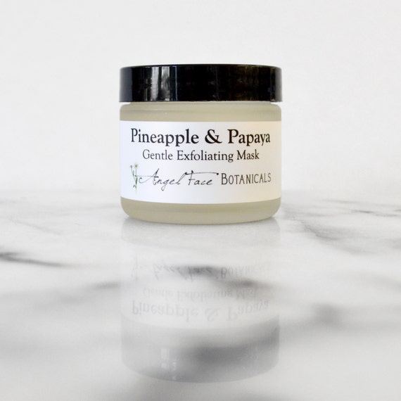 Pineapple and Papaya Facial Mask Organic Gentle by SpaGoddess