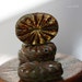 last ones .. CLEARLY ILLUSIVE .. 2 Picasso Czech Chunky Glass Beads 13x17mm (2542-2)