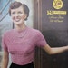 Knitting Pattern Vintage 1940s 1950s Womens Sweater Jumper with yoke - 40s 50s original pattern Marriner's No. 156 UK