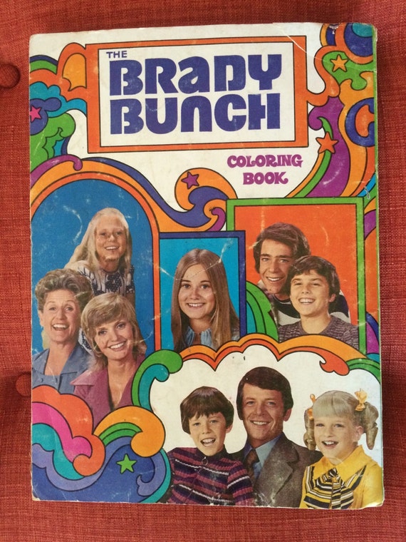Download Vintage The Brady Bunch TV Show Coloring Book Retro 70s