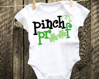 Adorable Pinch Proof St. Patrick's Day Shirt or Bodysuit