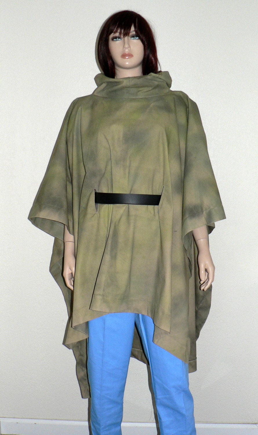 Luke Skywalker or Princess Leia Endor Camouflage Poncho Star