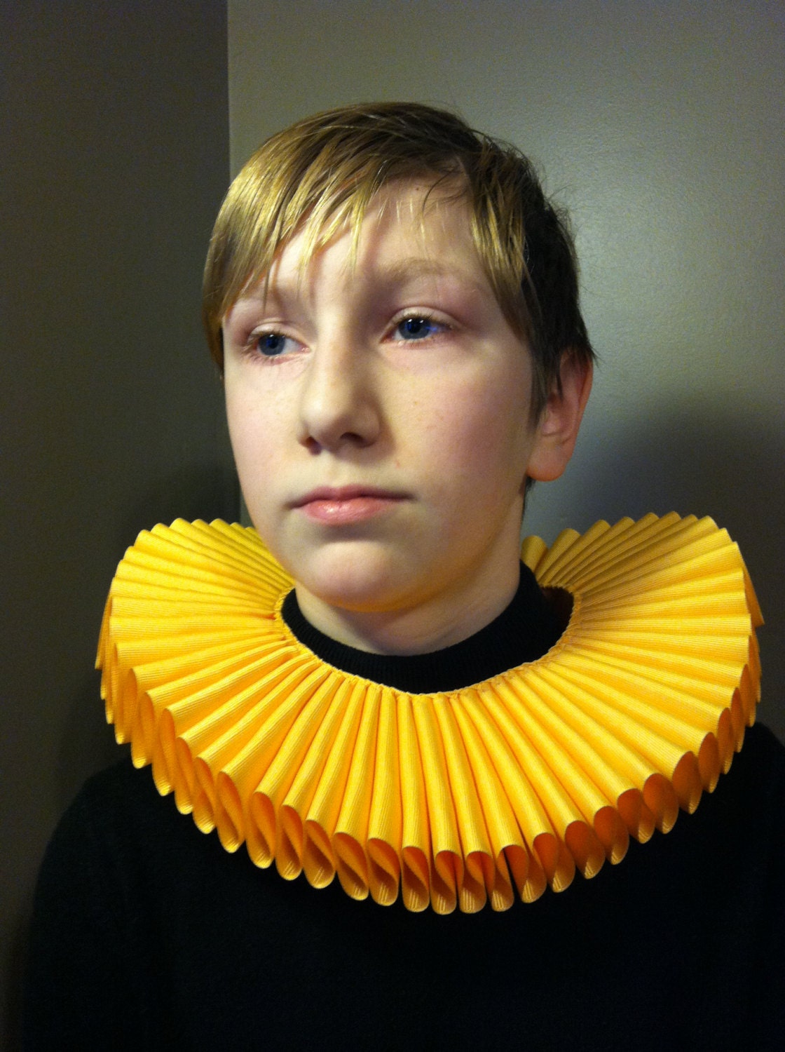 Elizabethan Renaissance neck ruff collar 17 neck GOLD