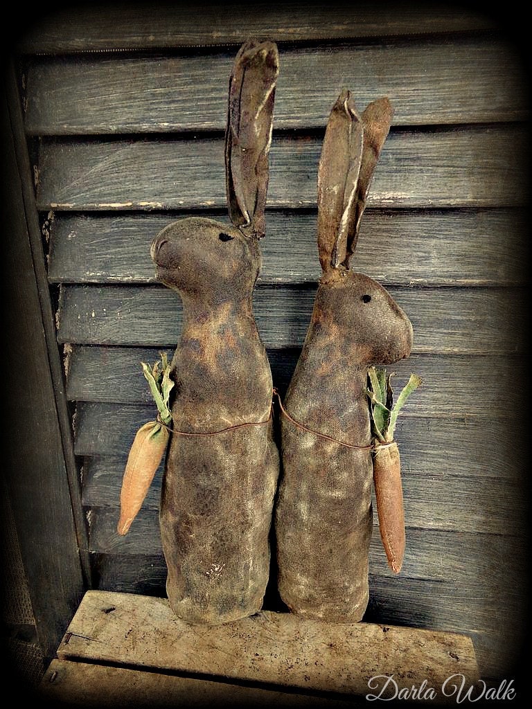 primitive rabbit doll