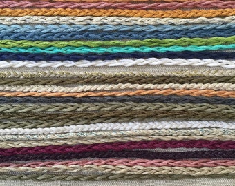 Earth Friendly- Simple Braid - Tie On Friendship Anklets - Kids to Adults - Choose Your Size & Favorite Color(s)