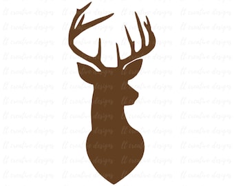 Deer Head SVG, Deer SVG, Southern SVG, Hunting Svg, Svg Files, Cricut, Silhouette Cut Files