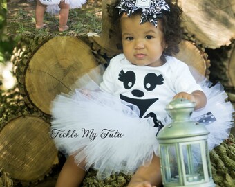 Greta the Ghost Tutu Halloween Costume-Baby Girl Ghost Costume-Ghost Tutu Costume-My First Halloween Outfit *Bow NOT Included*