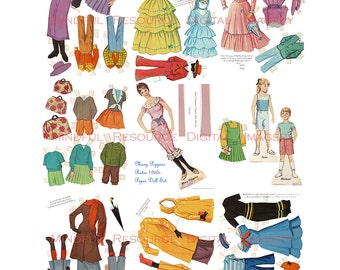 paper dolls 70s