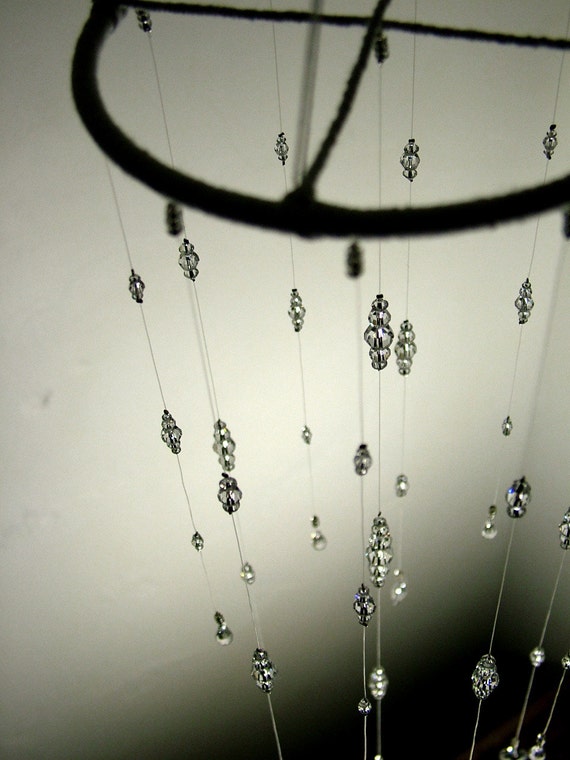 Small Bling Wedding Mobile Swarovski Crystal Baby Nursery