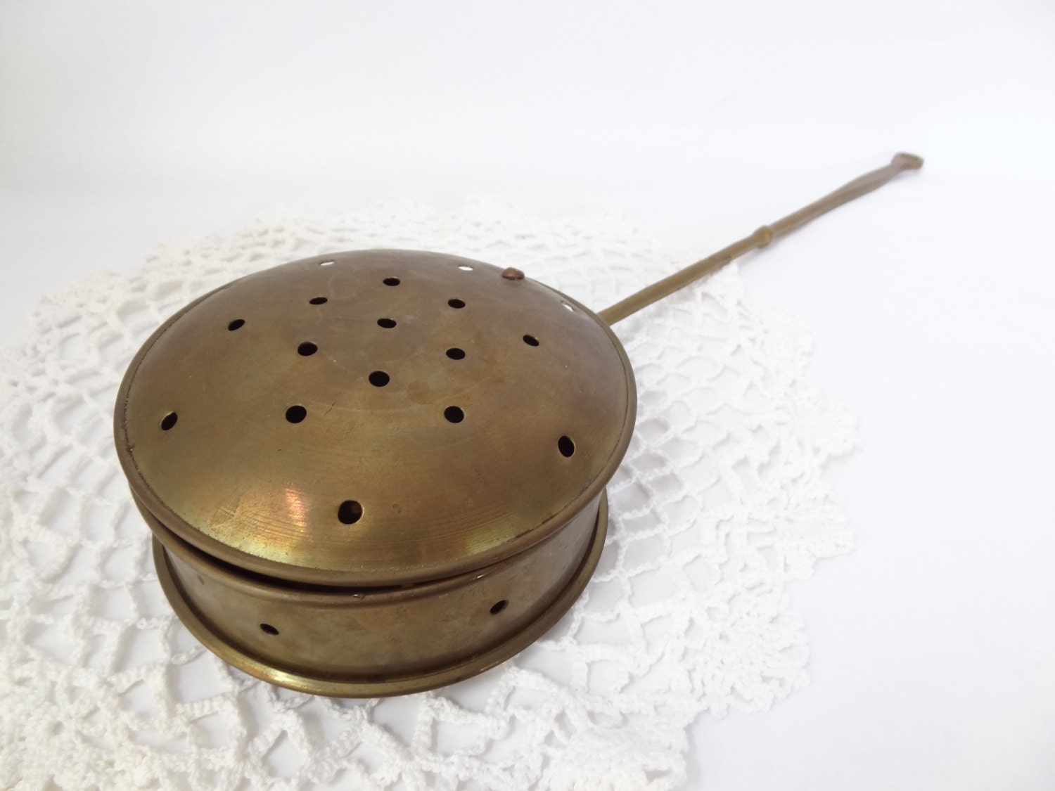 bed warmer vintage brass bedroom fireplace decor rustic cabin