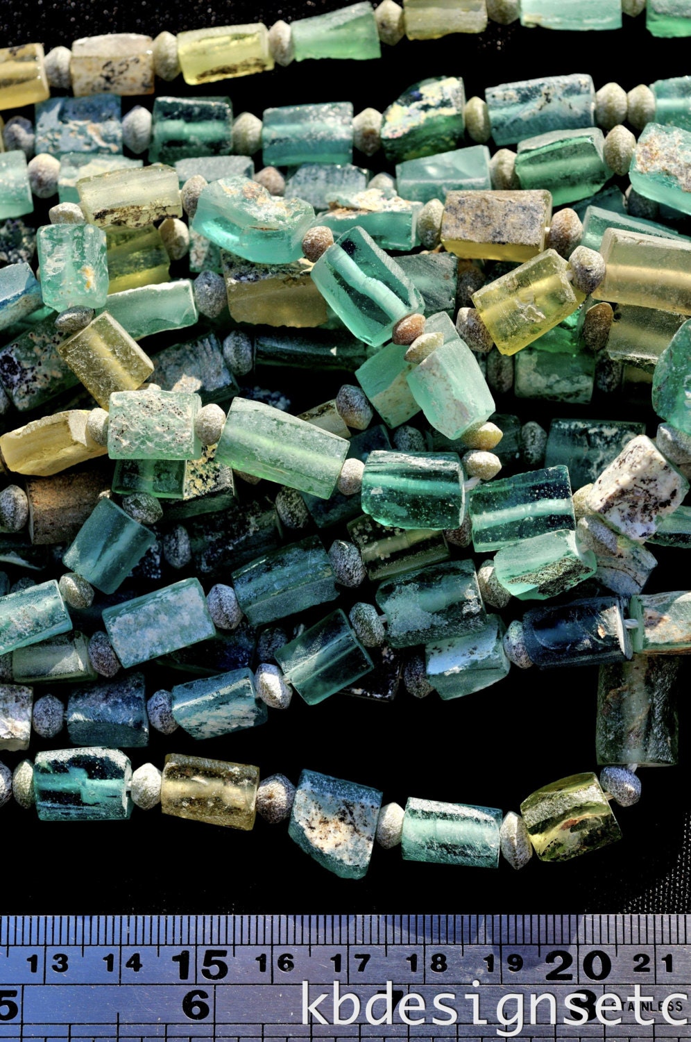 Roman Glass Beads Silk Road Roman Glass Rectangular Ancient