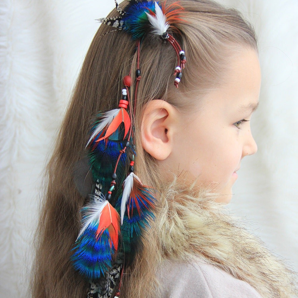 Green Feather Hair Extension Green Feather Hair Fascinator