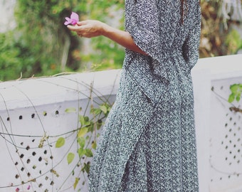 Long boho kaftan with slits on both sides, summer kaftan, caftan, beach kaftan, summer dress, dress.