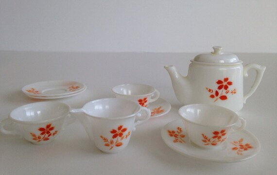 vintage plastic tea set