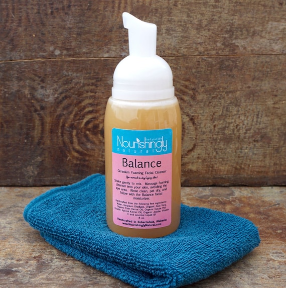 Face Wash for Sensitive Skin Foaming Face by NourishinglyNatural