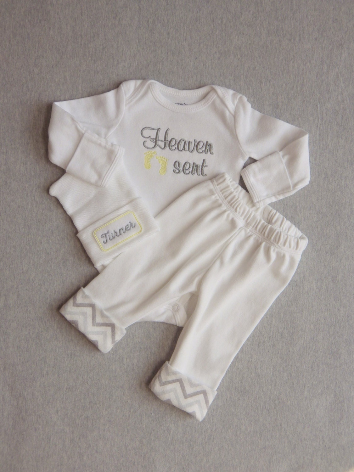Newborn Coming Home from Hospital Outfit. Gender Neutral.
