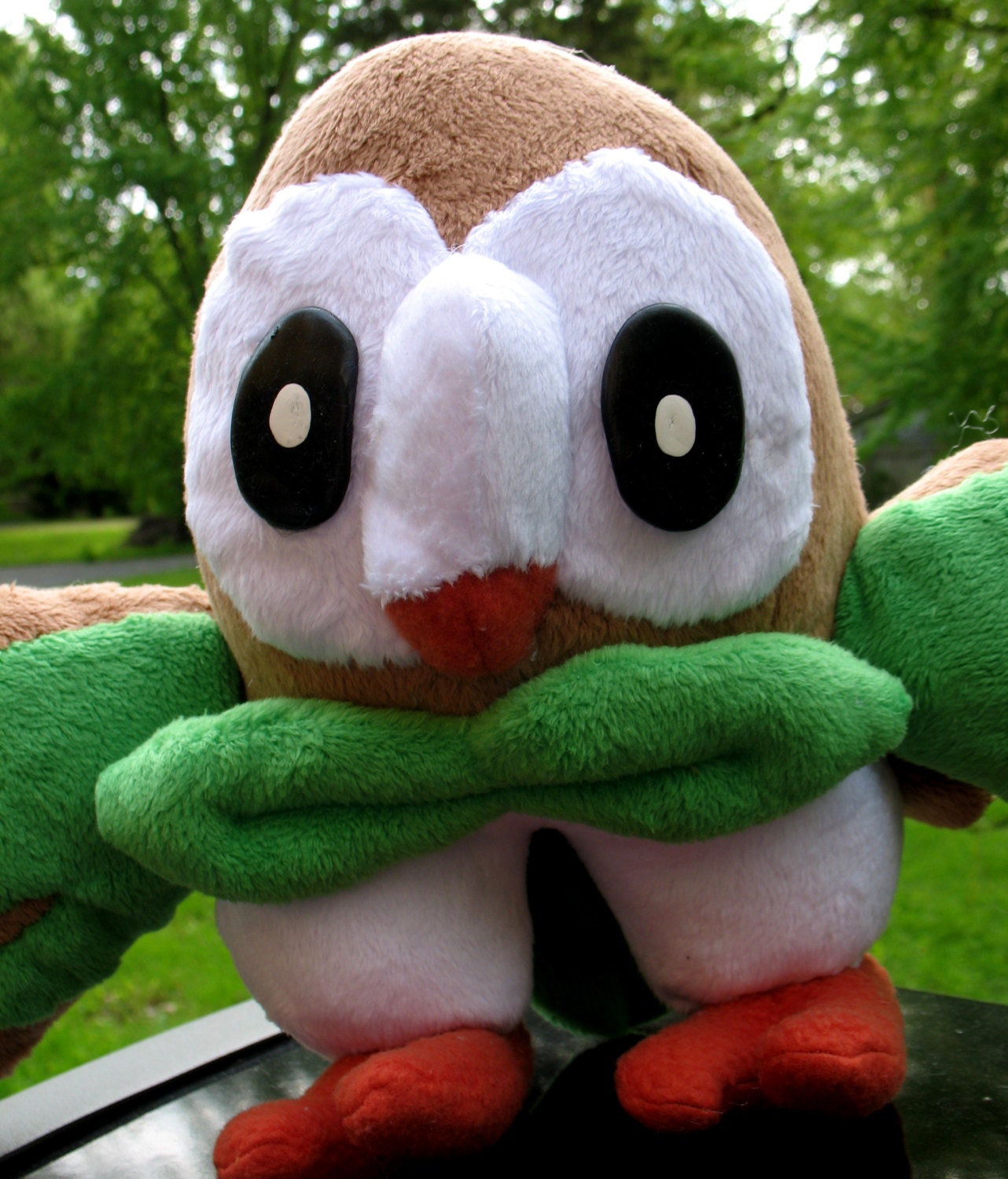 sleeping rowlet plush