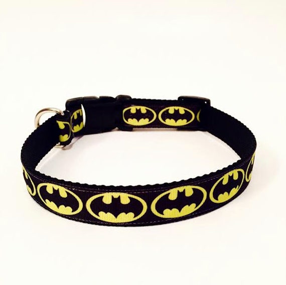 Batman Dog Collar by DogGoneGoodLooking on Etsy