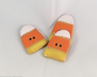 Ceramic Button Oak Leaf Button Fall Button Sold