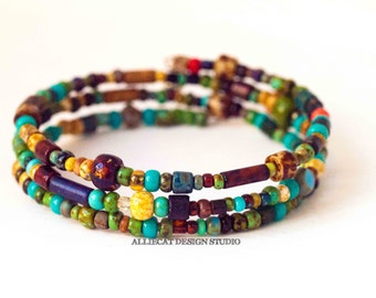 Beaded Bracelet | Handmade Bracelet | Boho Bracelet | Bohemian Picasso Bracelet