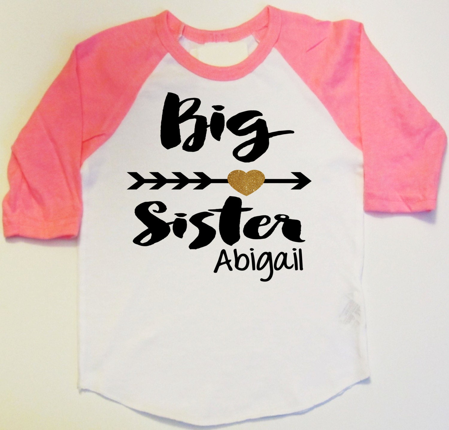 Big Sister shirts Personalized Gift T-shirt for girls big