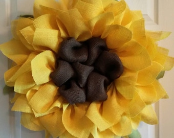 Sunflower Wreath // Front Door Wreaths // Housewarming Gift // Summer Wreath // Wedding Decor // Ladies Gift Ideas // Barn Wedding