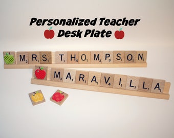 Sale, Teacher Name Plate, Teacher Appreciation Present, Teacher Gift, Custom Teacher Gift, School, Club, Elementary School, Preschool, Grad