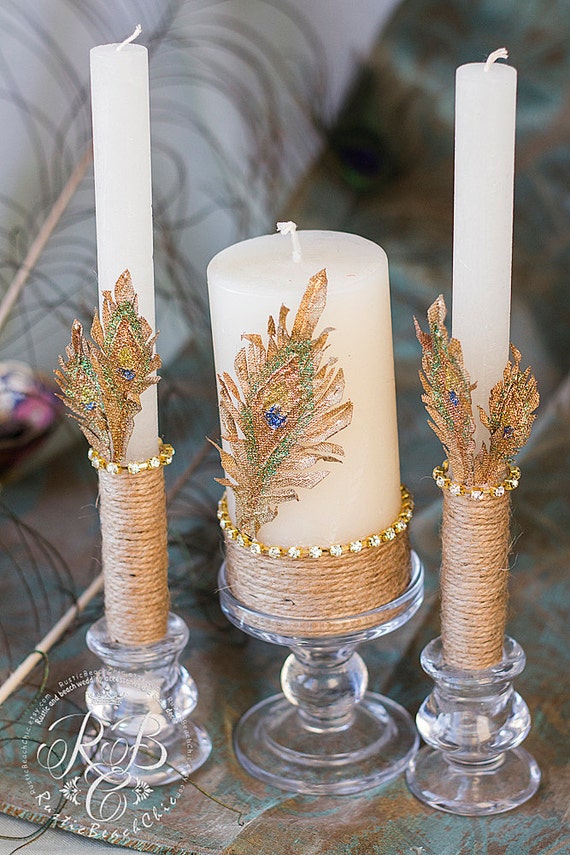 Rustic Wedding Candles 4