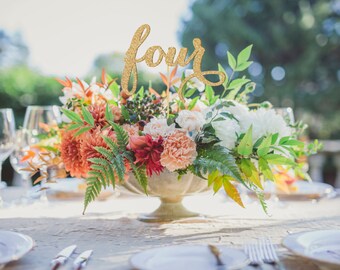 Antique Gold Table Numbers, Wedding Table Number, Table Number, Bling Table Numbers, Gold Table Numbers, Gold Wedding, Script Wording