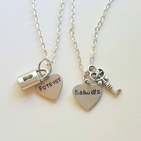 Forever & Always Necklace Set Couple Necklaces by megal0d0nn