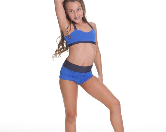 Victoria Set Brief and Racerback Crop Top Dancewear 