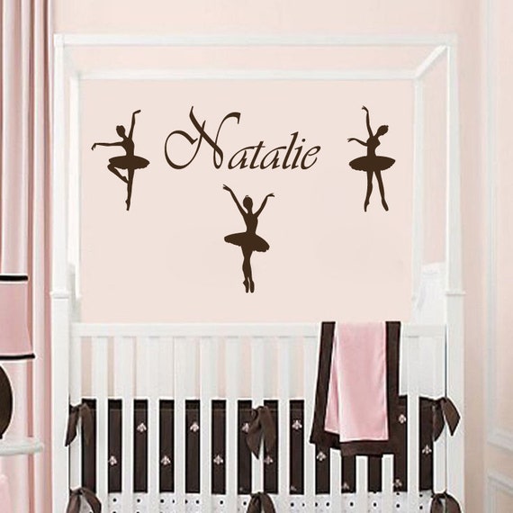 Wall Decal Name Personalized Custom Decals Ballet Dancing