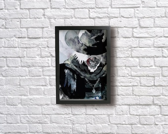 FATHER GASCOIGNE watercolor Poster - Inspired by BLOODBORNE. Fine art Giclée print.