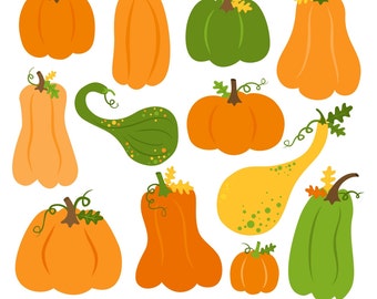 AUTUMN SALE! Pumpkin Clipart, Digital Pumpkin, Autumn Clipart, Fall Clipart, Printable, Commercial Use