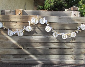 6' Let It Snow Garland Winter Garland Christmas Garland Gold Silver Garland Fabric Garland Snowflake Garland Winter Decor Christmas Decor