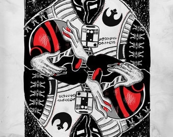 Poe Dameron Playing Card (Print)
