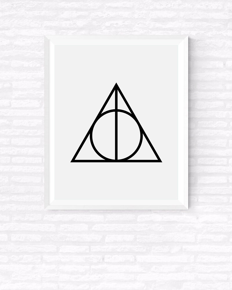 Deathly Hallows Harry Potter Printable Poster Harry Potter