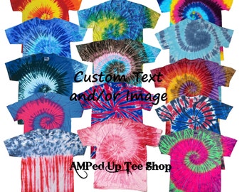 Custom Adult Tie Dye Shirt/ Custom T-shirt / Customized Tee / Design Your Own Shirt / Custom Tees / Custom Raglan Shirt