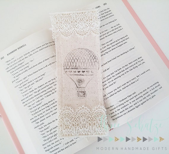 Shabby Chic Fabric Bookmark