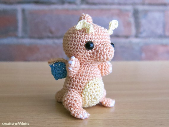 Dragonite IN STOCKxMini Pokemon Amigurumi Crochet Doll Plush