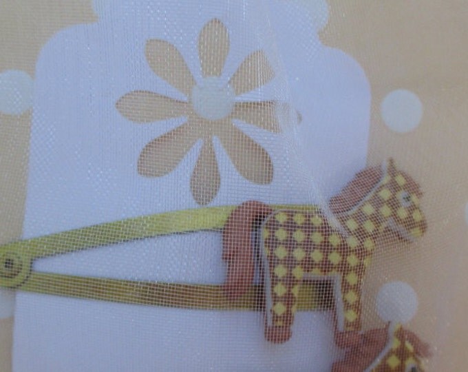 Horse hair clips-little girls barrette-Children's hair clip-toddler alligator clip-baby accessory-farm animal barrette-Horse clip on earring