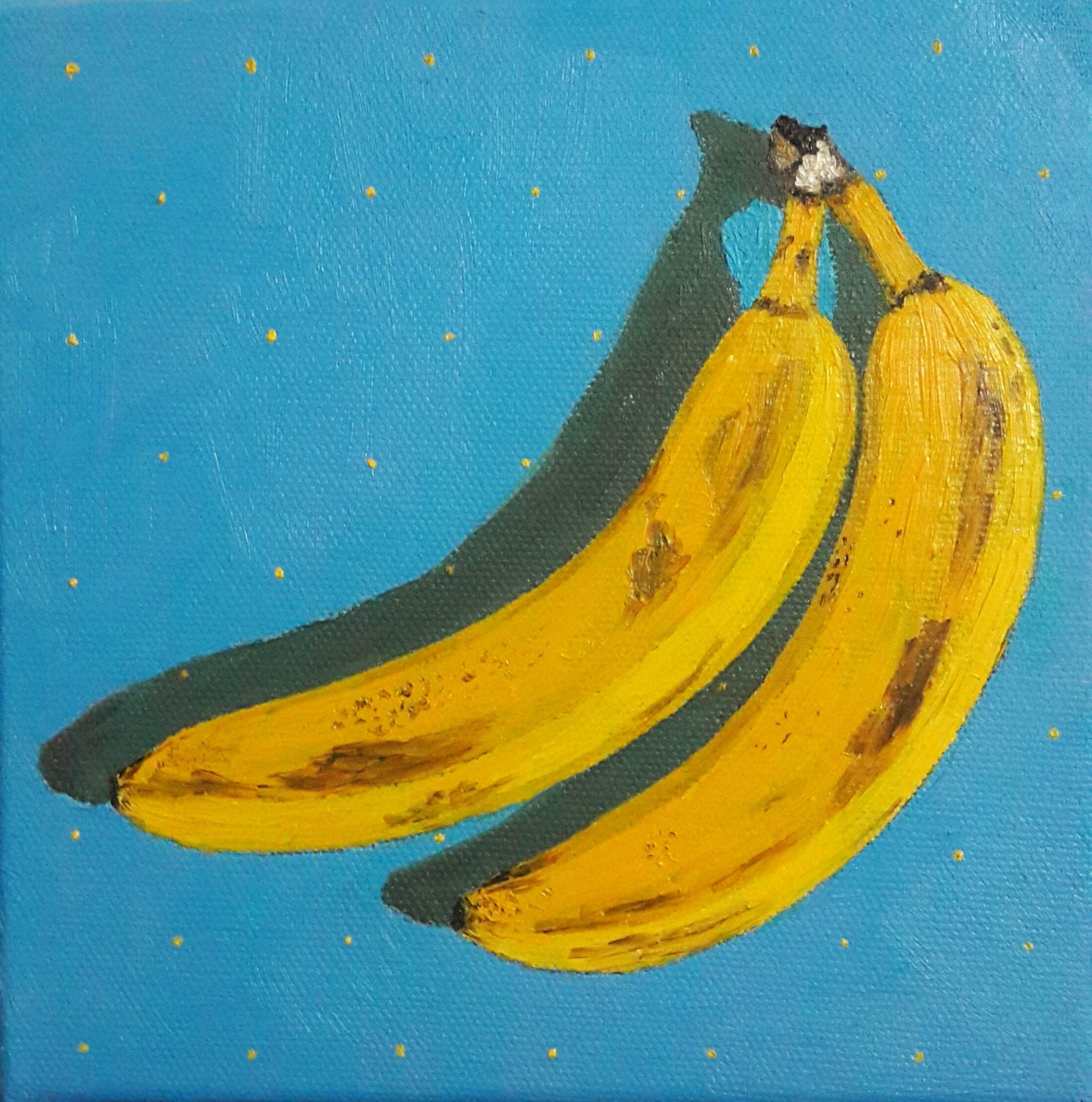 Banana Painting Bananas Still Life Painting 6x6 Inches   Il Fullxfull.1006047657 665e 