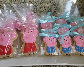 Peppa Pig Cookies- George Pig and Dinosaur