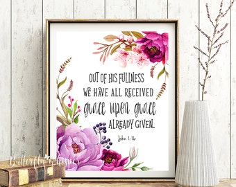 Christian wall art bible verse wall art printable nursery