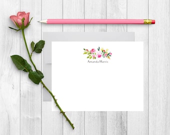 Personalized Stationery, Personalized Stationary, Personalized Note Cards, Thank You Note Cards, Stationery Set, Custom Stationery, FL01